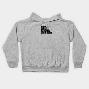 NYC Boroughs Kids Hoodie